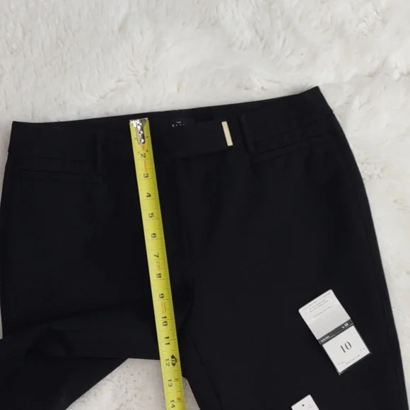 White House Black Market Black Slim Crop Pants, Size 10. - Picture 12 of 16